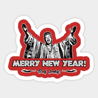 Merry New Year - Trading Places Sticker